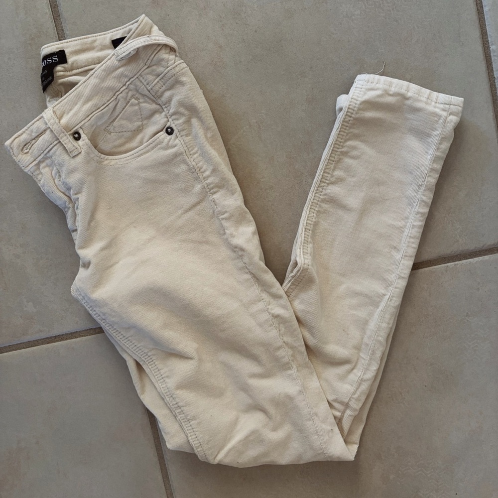 Vigoss Ivory Corduroy Skinny Jean